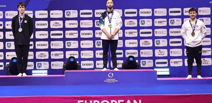 Арсений Духно — серебряный призёр чемпионата Европы в вольных упражнениях